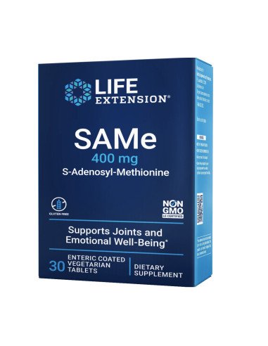 Life Extension SAMe, 400 mg, 30 tabs